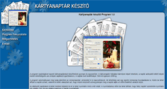 Desktop Screenshot of kartya-naptar.hu