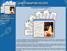 Tablet Screenshot of kartya-naptar.hu